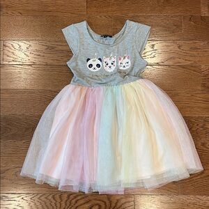 Lilt Gray Tee with Multicolor Unicorn